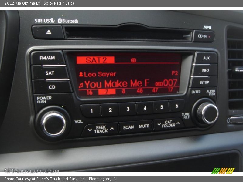 Spicy Red / Beige 2012 Kia Optima LX