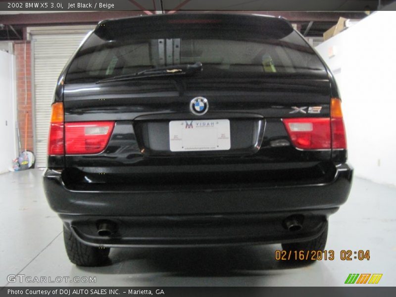 Jet Black / Beige 2002 BMW X5 3.0i