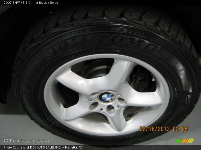 Jet Black / Beige 2002 BMW X5 3.0i