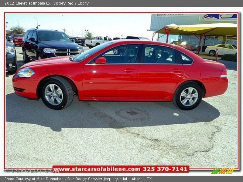 Victory Red / Ebony 2012 Chevrolet Impala LS