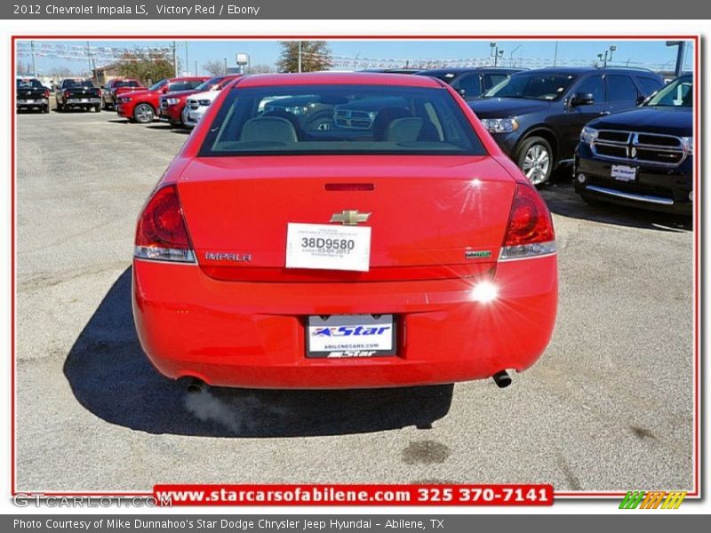 Victory Red / Ebony 2012 Chevrolet Impala LS