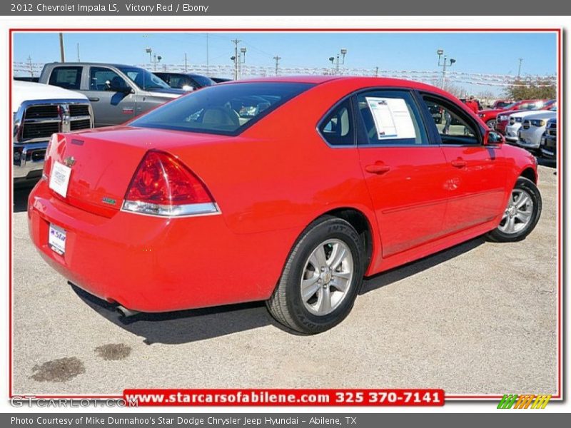 Victory Red / Ebony 2012 Chevrolet Impala LS