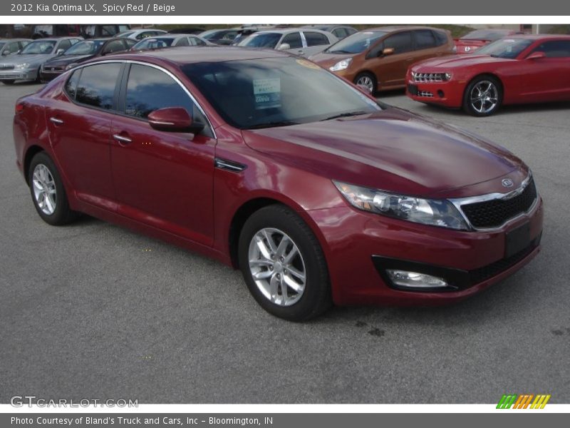 Spicy Red / Beige 2012 Kia Optima LX