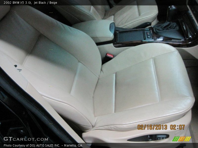 Jet Black / Beige 2002 BMW X5 3.0i