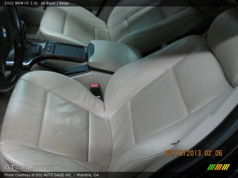 Jet Black / Beige 2002 BMW X5 3.0i
