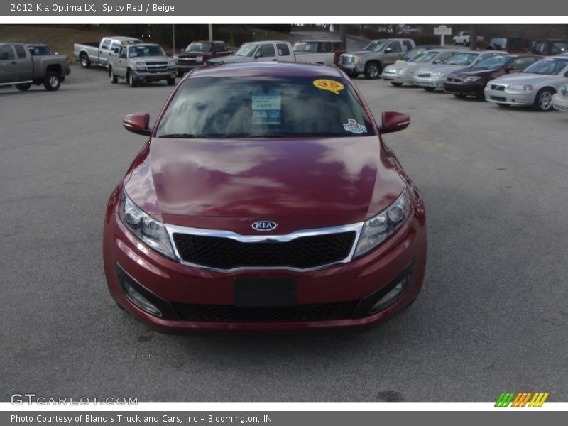 Spicy Red / Beige 2012 Kia Optima LX