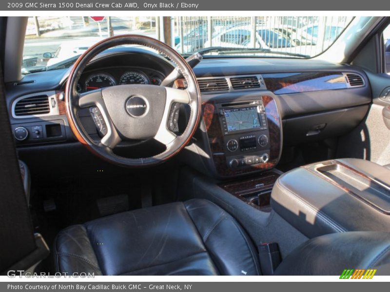 Onyx Black / Ebony 2009 GMC Sierra 1500 Denali Crew Cab AWD