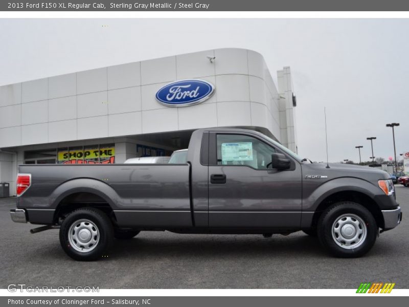 Sterling Gray Metallic / Steel Gray 2013 Ford F150 XL Regular Cab