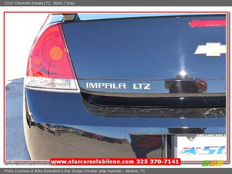 Black / Gray 2012 Chevrolet Impala LTZ