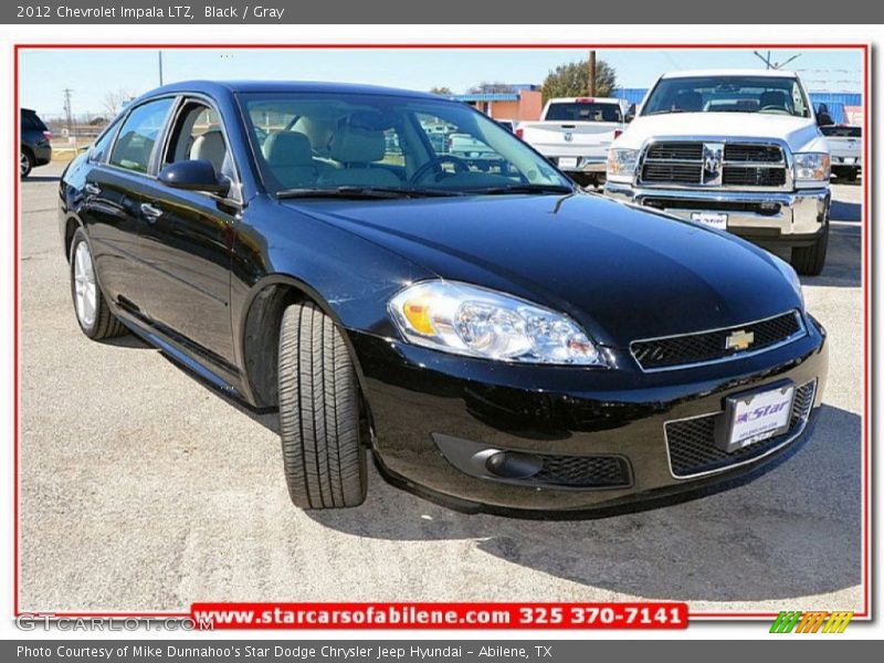 Black / Gray 2012 Chevrolet Impala LTZ