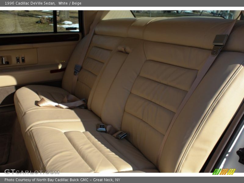 White / Beige 1996 Cadillac DeVille Sedan