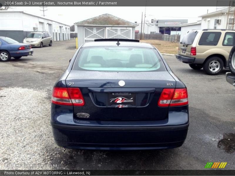 Nocturne Blue Metallic / Parchment 2004 Saab 9-3 Linear Sedan