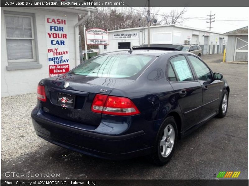 Nocturne Blue Metallic / Parchment 2004 Saab 9-3 Linear Sedan
