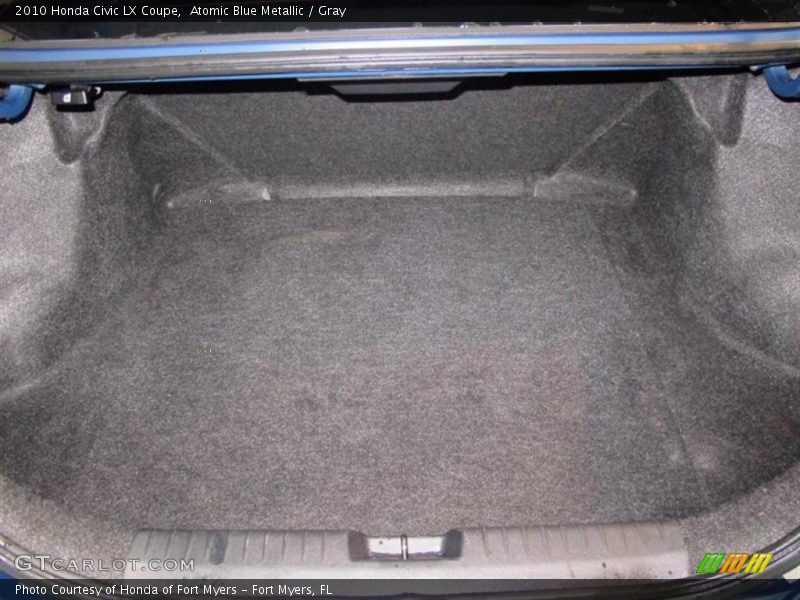 Atomic Blue Metallic / Gray 2010 Honda Civic LX Coupe