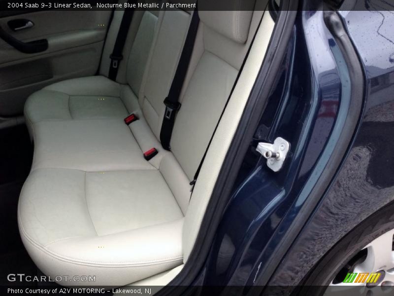 Rear Seat of 2004 9-3 Linear Sedan