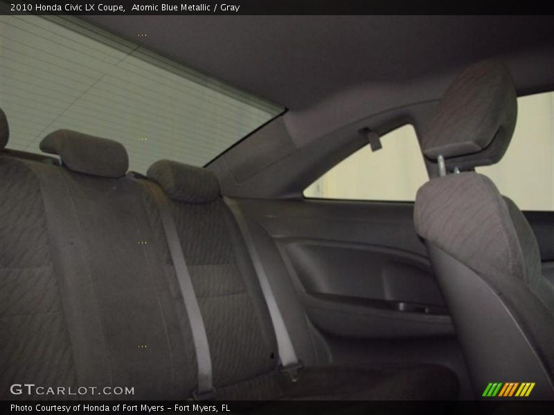 Atomic Blue Metallic / Gray 2010 Honda Civic LX Coupe
