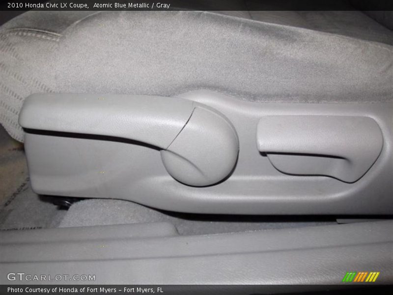 Atomic Blue Metallic / Gray 2010 Honda Civic LX Coupe