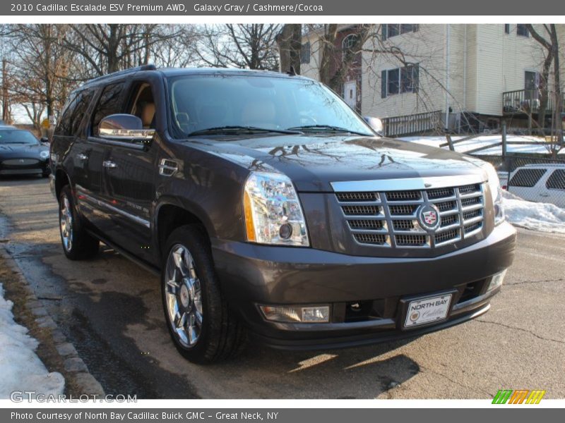 Galaxy Gray / Cashmere/Cocoa 2010 Cadillac Escalade ESV Premium AWD