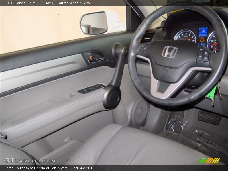 Taffeta White / Gray 2010 Honda CR-V EX-L AWD