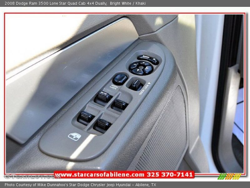 Bright White / Khaki 2008 Dodge Ram 3500 Lone Star Quad Cab 4x4 Dually