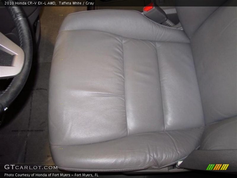 Taffeta White / Gray 2010 Honda CR-V EX-L AWD