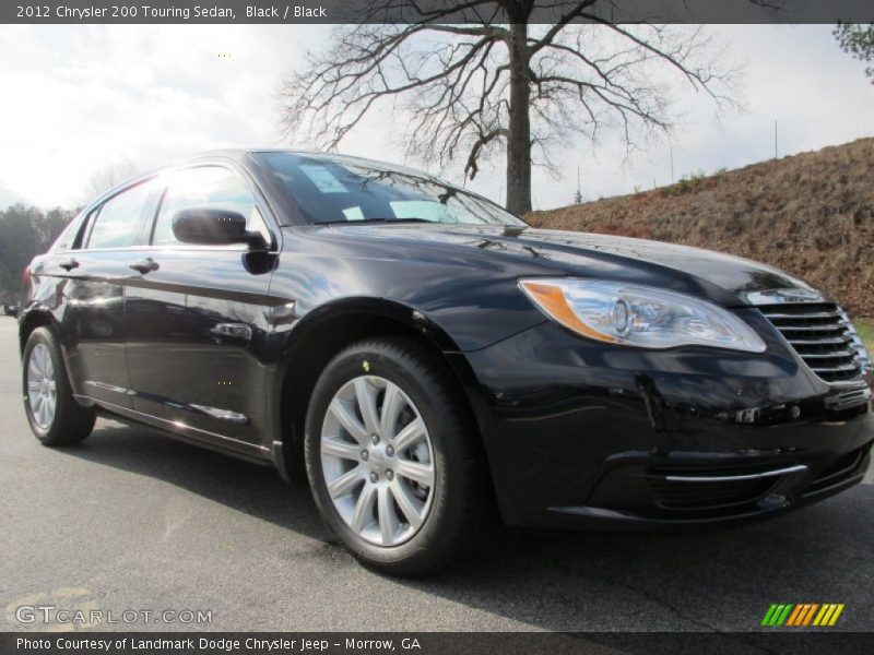 Black / Black 2012 Chrysler 200 Touring Sedan