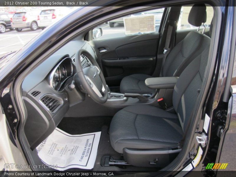 Black / Black 2012 Chrysler 200 Touring Sedan