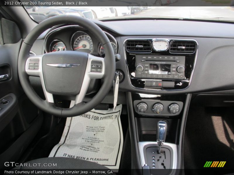 Black / Black 2012 Chrysler 200 Touring Sedan
