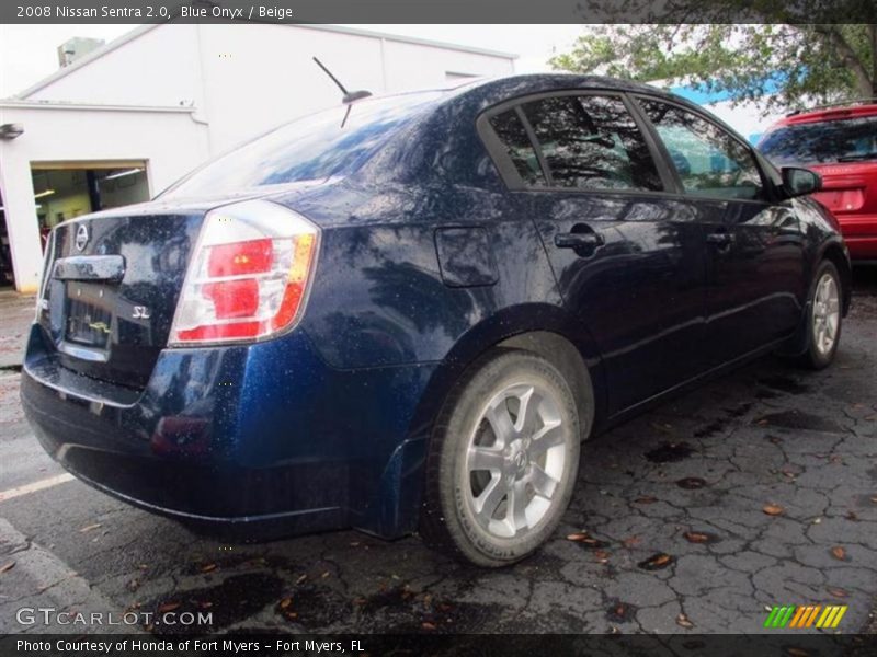 Blue Onyx / Beige 2008 Nissan Sentra 2.0