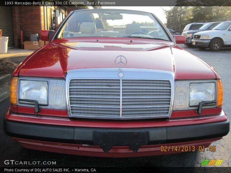 Red / Parchment 1993 Mercedes-Benz E Class 300 CE Cabriolet