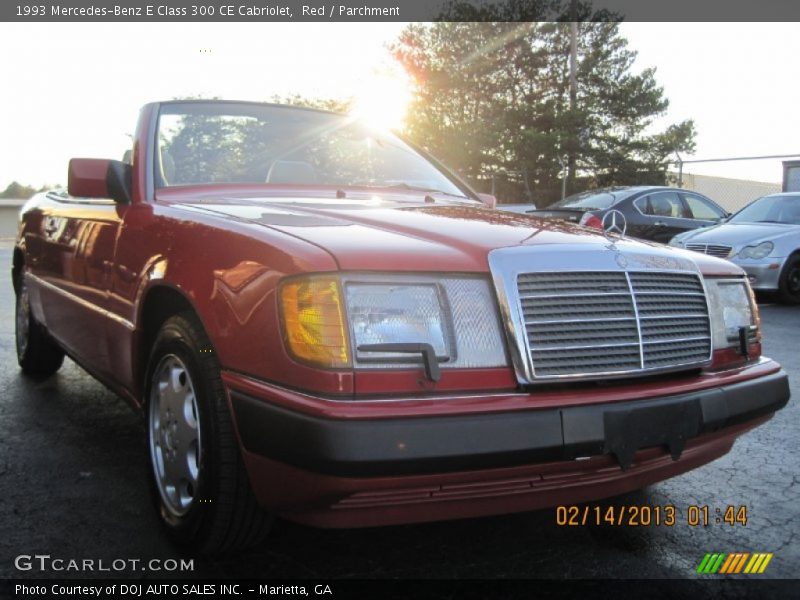 Red / Parchment 1993 Mercedes-Benz E Class 300 CE Cabriolet