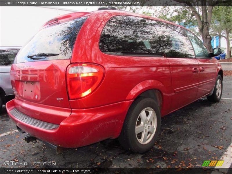 Inferno Red Crystal Pearl / Medium Slate Gray 2006 Dodge Grand Caravan SXT