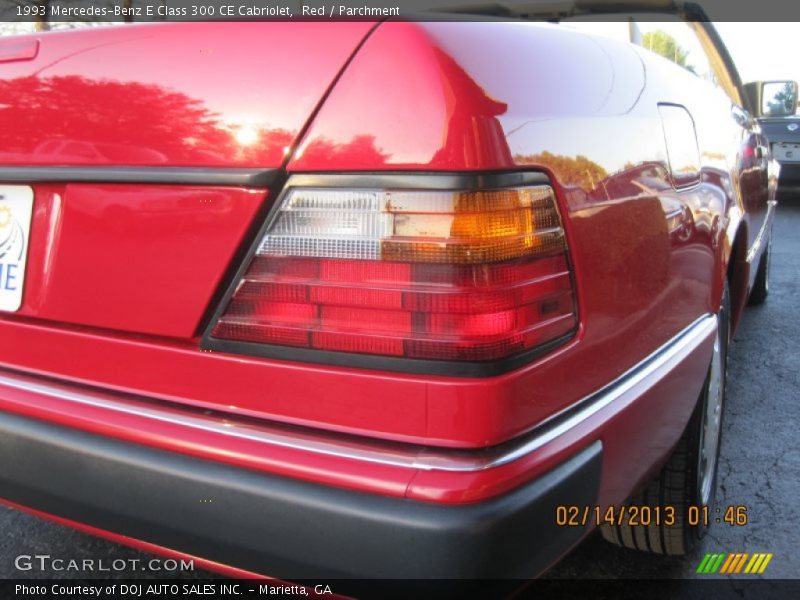 Red / Parchment 1993 Mercedes-Benz E Class 300 CE Cabriolet