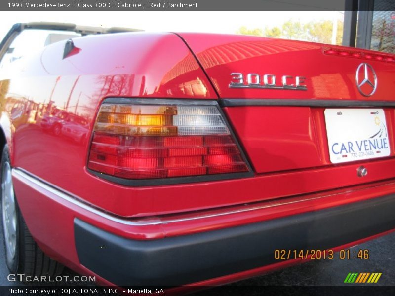 Red / Parchment 1993 Mercedes-Benz E Class 300 CE Cabriolet