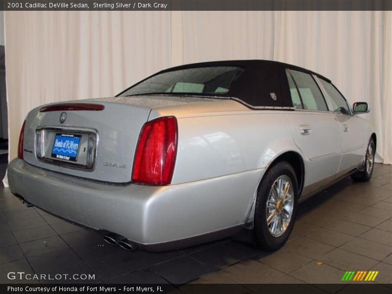 Sterling Silver / Dark Gray 2001 Cadillac DeVille Sedan
