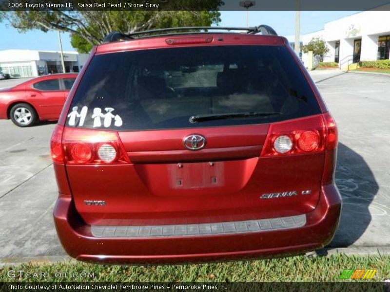 Salsa Red Pearl / Stone Gray 2006 Toyota Sienna LE