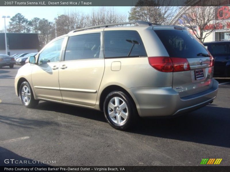 Desert Sand Mica / Taupe 2007 Toyota Sienna XLE