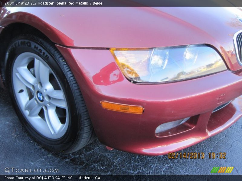 Siena Red Metallic / Beige 2000 BMW Z3 2.3 Roadster