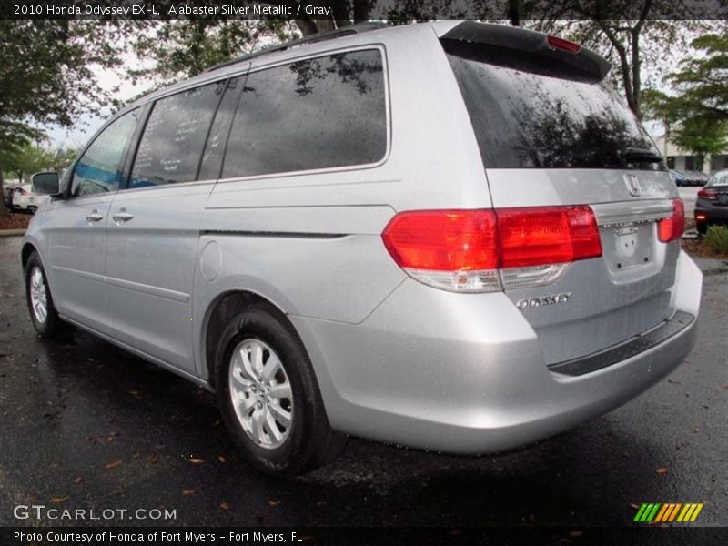 Alabaster Silver Metallic / Gray 2010 Honda Odyssey EX-L