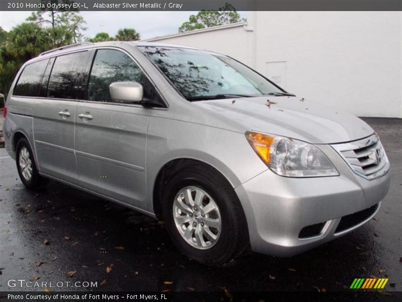 Alabaster Silver Metallic / Gray 2010 Honda Odyssey EX-L