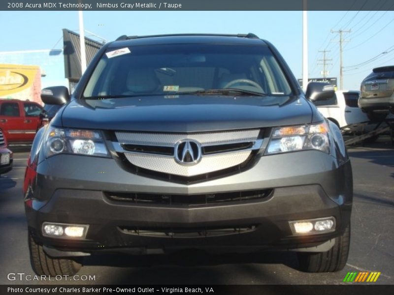 Nimbus Gray Metallic / Taupe 2008 Acura MDX Technology