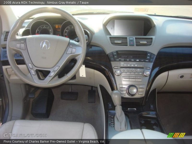 Nimbus Gray Metallic / Taupe 2008 Acura MDX Technology