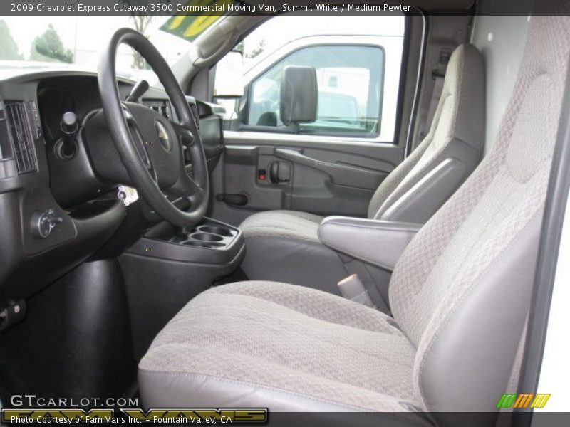 Summit White / Medium Pewter 2009 Chevrolet Express Cutaway 3500 Commercial Moving Van