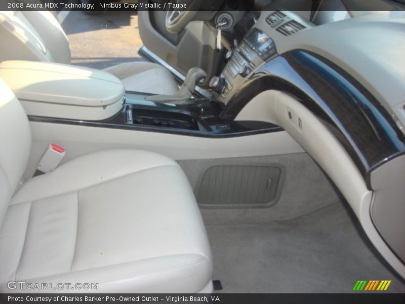 Nimbus Gray Metallic / Taupe 2008 Acura MDX Technology