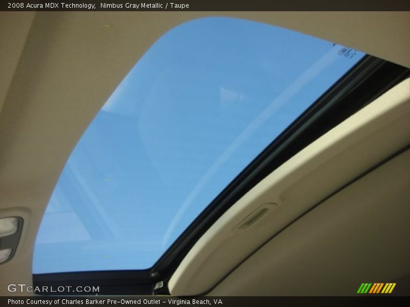 Nimbus Gray Metallic / Taupe 2008 Acura MDX Technology