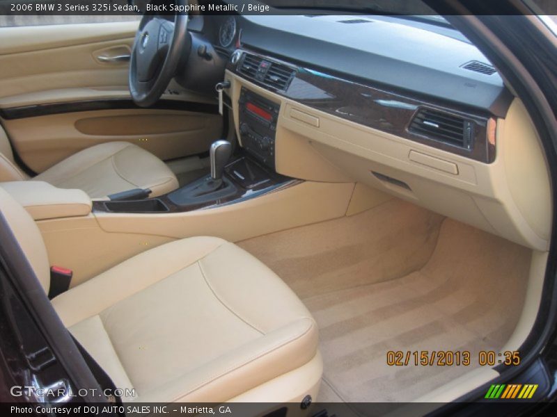 Black Sapphire Metallic / Beige 2006 BMW 3 Series 325i Sedan
