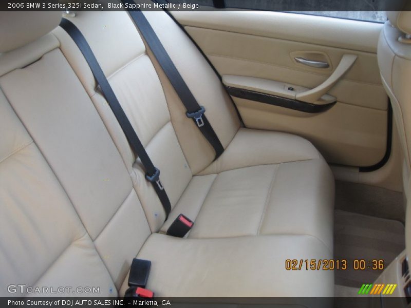 Black Sapphire Metallic / Beige 2006 BMW 3 Series 325i Sedan