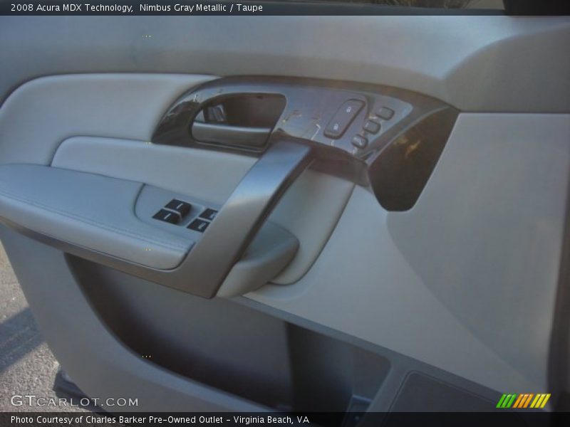 Nimbus Gray Metallic / Taupe 2008 Acura MDX Technology