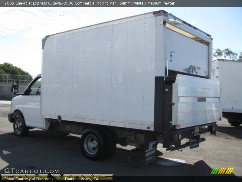 Summit White / Medium Pewter 2009 Chevrolet Express Cutaway 3500 Commercial Moving Van