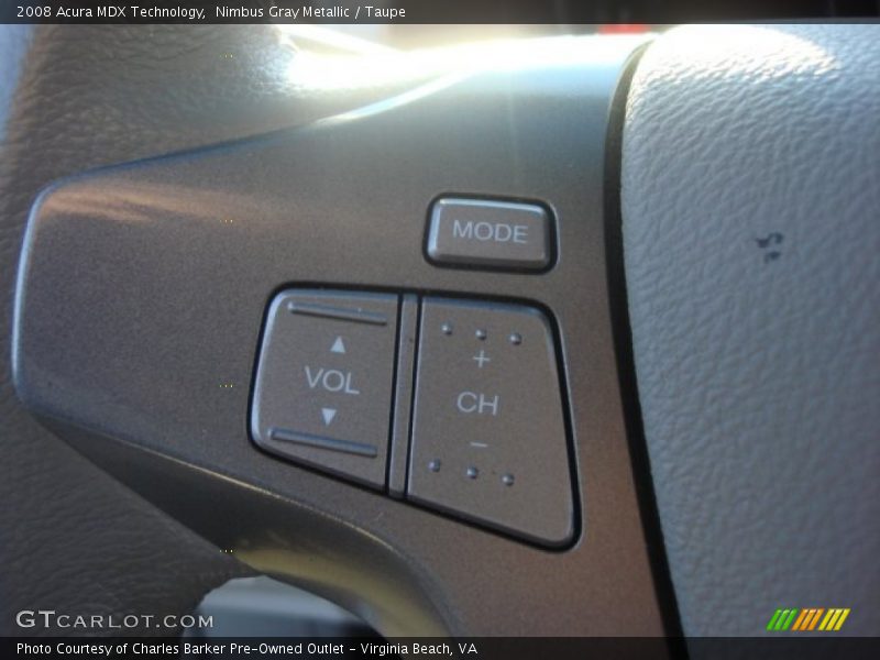 Nimbus Gray Metallic / Taupe 2008 Acura MDX Technology